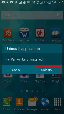 xóa ứng dụng trên android, xóa ứng dụng trên galaxy s5
