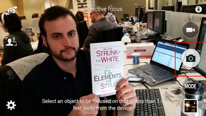 Lấy nét ảnh sau khi chụp bằng Galaxy S5