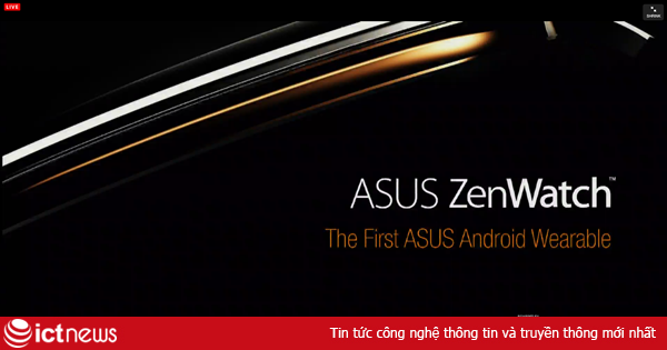 IFA 2014: Asus trình làng ZenWatch chạy Android Wear
