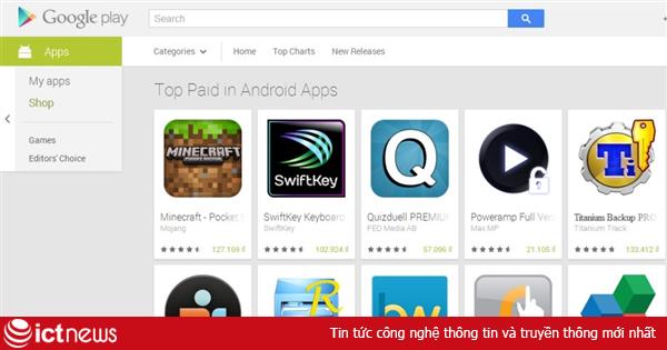 Mua ứng dụng trên Google Play bằng tiền Việt