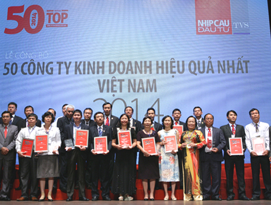 top 50 công ty kinh doanh hiệu quả nhất 2014