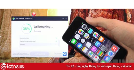 Video jailbreak iOS 8.1.2 bằng TaiG bản 1.2