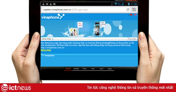 Hướng dẫn 5 cách nạp tiền VinaPhone cho iPad
