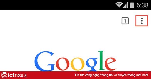 Cách xóa lịch sử web của Chrome trên Android