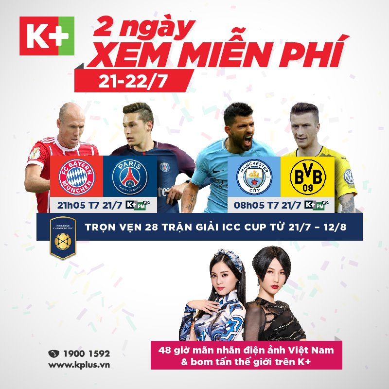 K+ độc quyền phát sóng giải bóng đá International Champions Cup 2018, mở mã xem miễn phí 2 ngày - ảnh 2