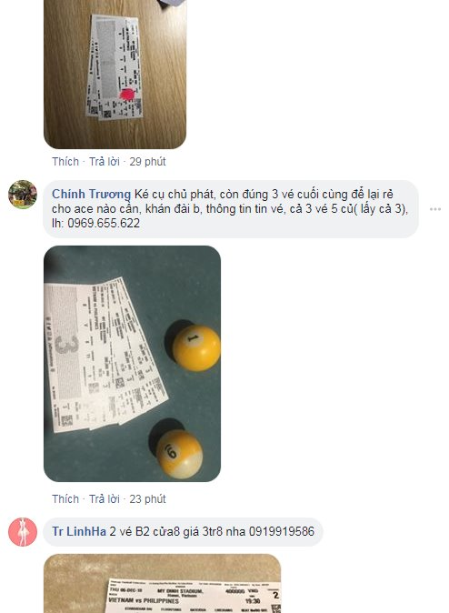 Vé chợ đen trận bán kết lượt về Việt Nam và Philippines chững lại, dân phe lo sốt vó - ảnh 2