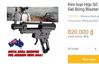 Công an vào cuộc vụ Lazada bán thiết bị lắp ráp súng - ảnh 1