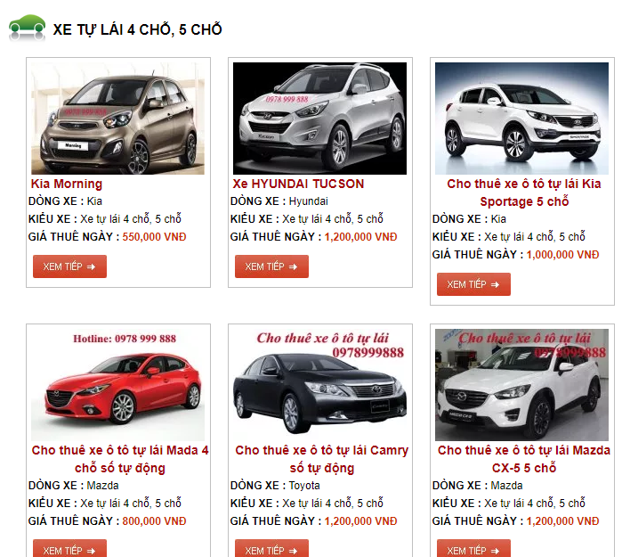 Loạn giá thị trường cho thuê xe tự lái dịp nghỉ lễ