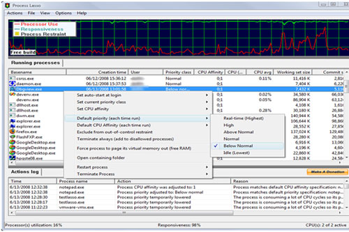 Cách đăng ký bản quyền Process Lasso 3.8 miễn phí