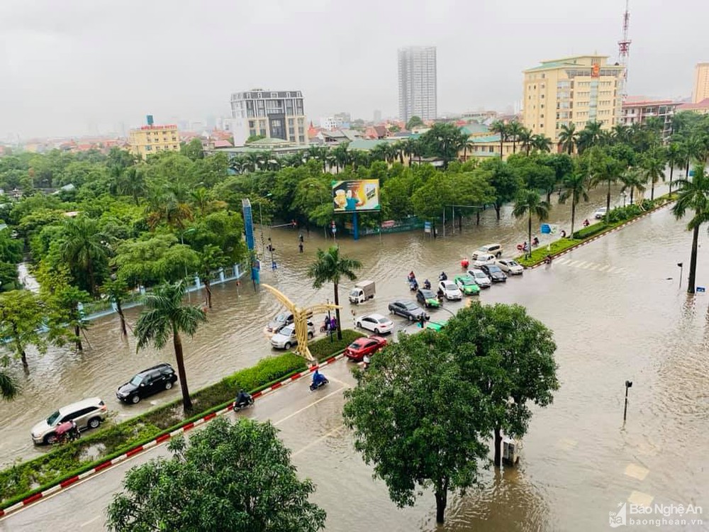 Nghe VietNamNet: Sáng nay, nhiều trường ở Nghệ An cho học sinh nghỉ học vì mưa lớn