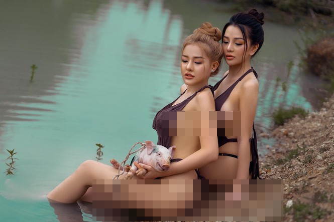 Bộ ảnh hở bạo của Ngân 98 ở Vũng Tàu gây 'bão' dư luận
