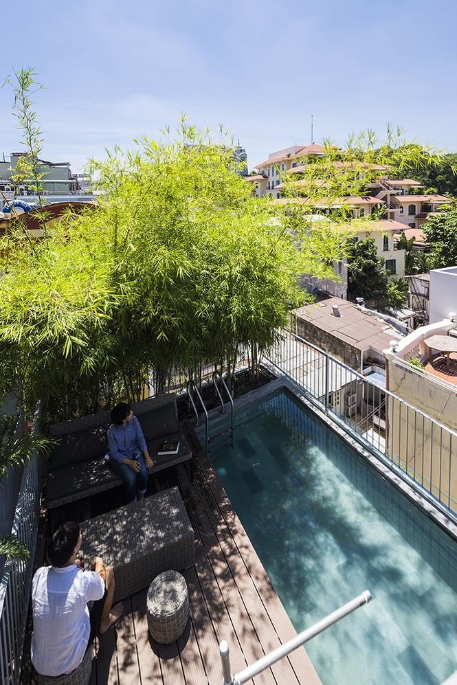 'Nhà tre' như rừng cây trong hẻm Sài Gòn, vừa tắm vừa nghe chim hót - ảnh 8