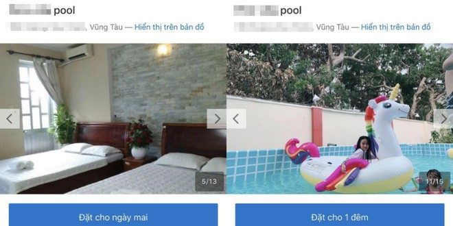 Thue villa co ca be boi, san vuon, khach nu