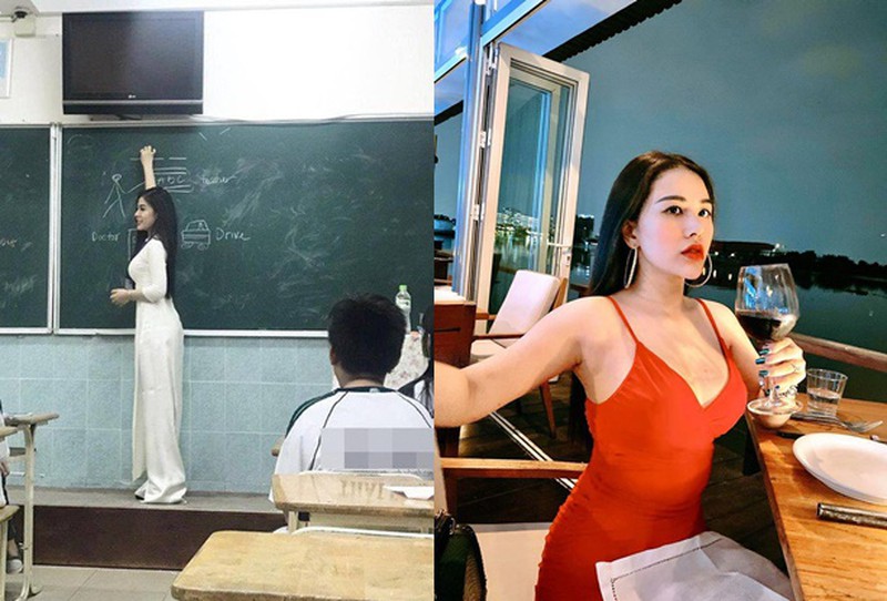 Cô giáo trẻ ăn mặc nóng bỏng khi rời bục giảng gây sốt