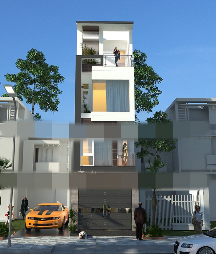 10 mẫu nhà 3 tầng 1 tum chi phí xây rẻ, đẹp hút mắt