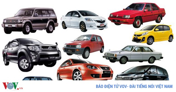 Top 10 chiếc xe phổ biến nhất tại Malaysia