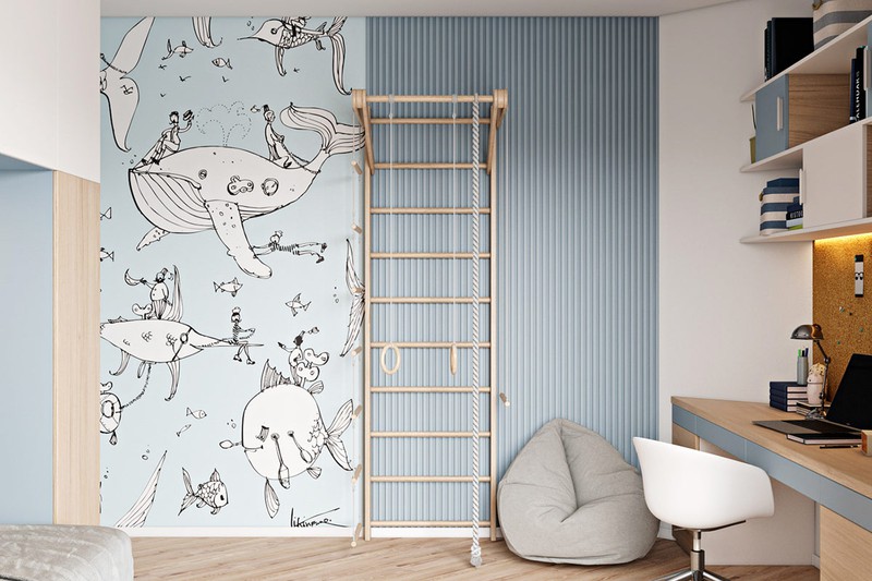 can ho 2 phong ngu duoc thiet ke dep mat hinh 12