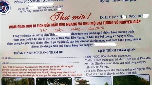 Cảnh giác chiêu trò tham quan du lịch miễn phí để lừa đảo