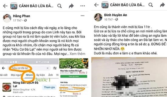 Cần làm rõ hành vi lừa đảo của trang “Hữu cơ Đà Lạt”