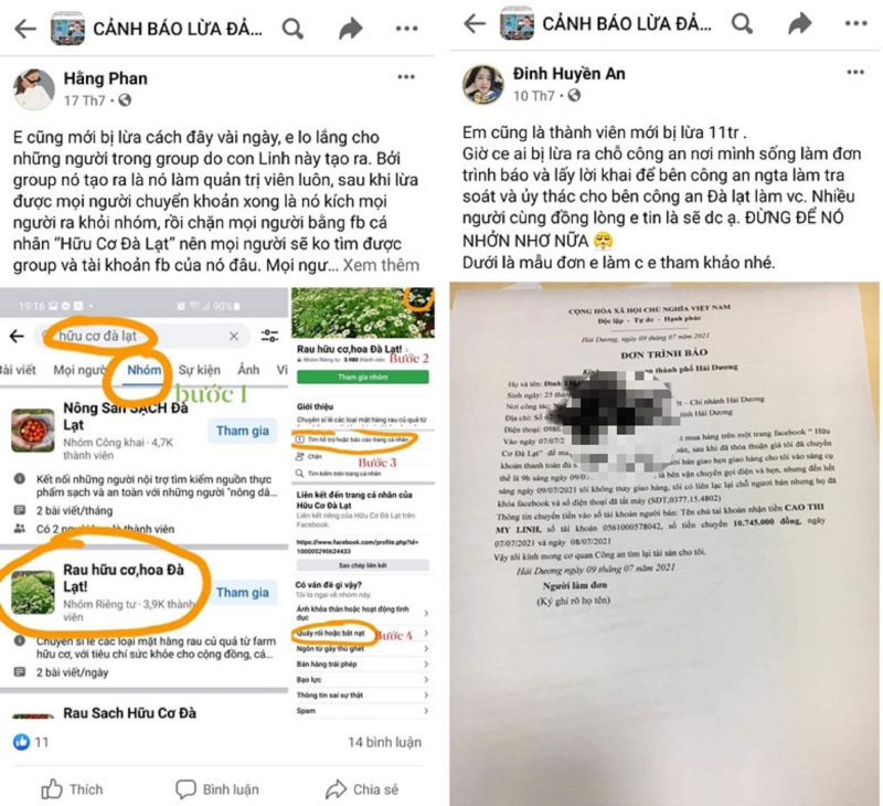 Cần làm rõ hành vi lừa đảo của trang “Hữu cơ Đà Lạt” -0