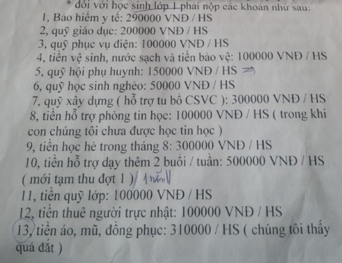 Trường dự kiến thu tiền tỷ, phụ huynh sốc nặng - ảnh 1