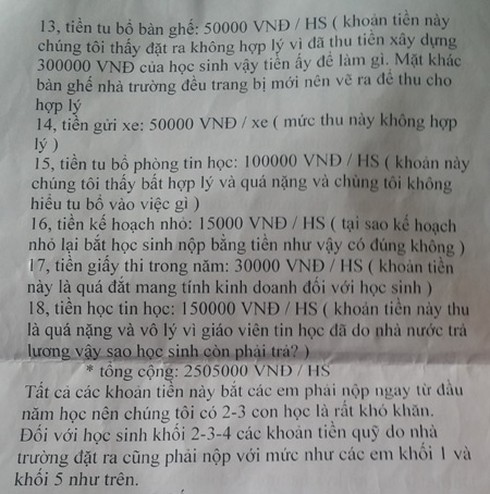 Trường dự kiến thu tiền tỷ, phụ huynh sốc nặng - ảnh 3