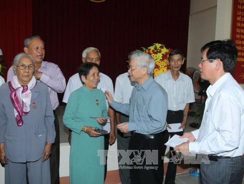 Tổng bí thư tìm hiểu việc triển khai Nghị quyết tại cơ sở tại Trà Vinh - ảnh 1