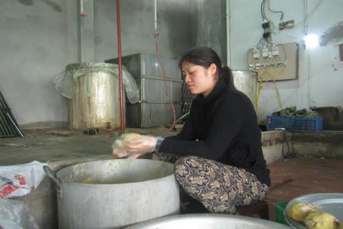 Về làng mỗi người gói hàng nghìn bánh chưng mùa Tết - ảnh 4