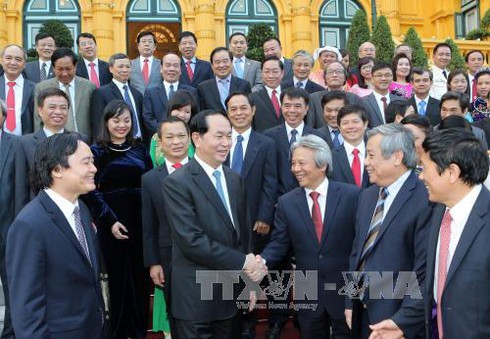 Chủ tịch nước gặp gỡ các tân Giáo sư, Phó Giáo sư - ảnh 1