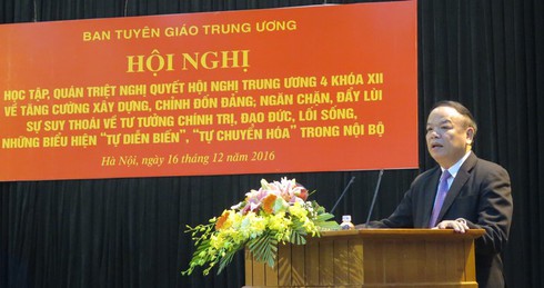 Chương trình thực hiện Nghị quyết TW 4 (khóa XII) của Ban Tuyên giáo Trung ương - ảnh 1