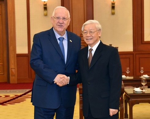 Tổng Bí thư Nguyễn Phú Trọng tiếp Tổng thống Israel - ảnh 1