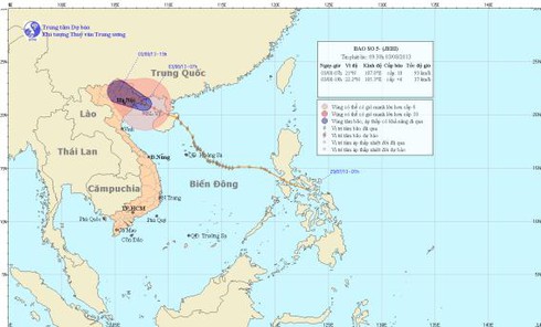 Tin mới nhất về cơn bão số 5 (chiều 3.8) - ảnh 1