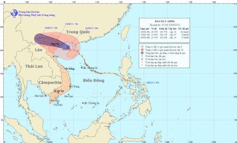 Tin khẩn cấp về cơn bão số 5 - ảnh 1