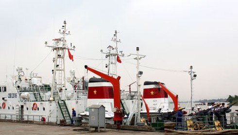 Cảnh sát biển được trang bị 3 tàu hiện đại góp phần bảo vệ chủ quyền - ảnh 1