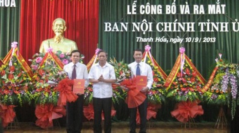 Ban Nội chính Thanh Hóa có biên chế 30 người - ảnh 1