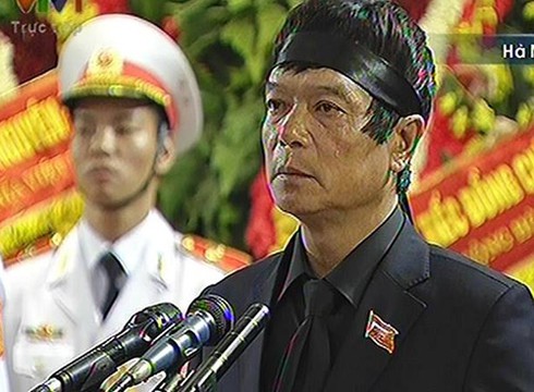Quốc tang Đại tướng Võ Nguyên Giáp: Lời cảm ơn của ông Võ Điện Biên - ảnh 1