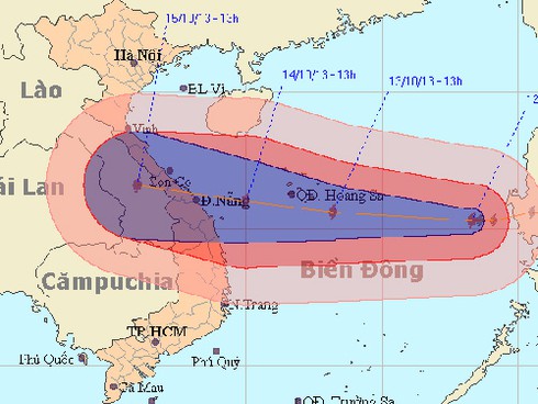 Tin mới nhất về cơn bão số 11 và dự báo thời tiết ngày 14/10 - ảnh 1