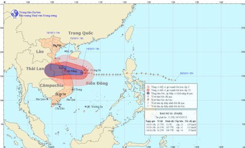 Tin bão số 11: Ảnh mới nhất về sơ đồ, hướng đi, sức mạnh - ảnh 5