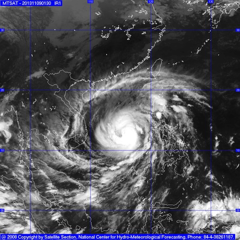 Tin, ảnh mới nhất về hướng đi, sức mạnh cơn bão số 14 - Haiyan chiều tối 9/11 - ảnh 4
