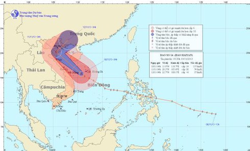 Diễn biến bão số 14 sáng 10-11: Sơ đồ di chuyển, hướng đi, sức mạnh, sự tàn phá - ảnh 4