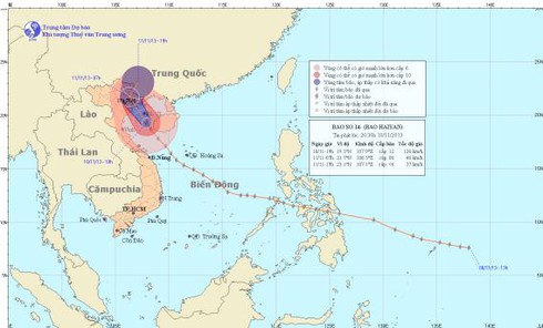 Diễn biến mới nhất cơn bão số 14 đêm 10 và sáng 11-11: Hướng đi, sơ đồ di chuyển, sức mạnh - ảnh 4