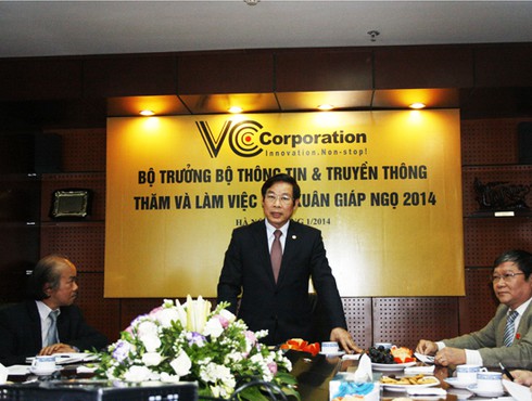 Bộ trưởng Nguyễn Bắc Son làm việc với VCCorp - ảnh 1