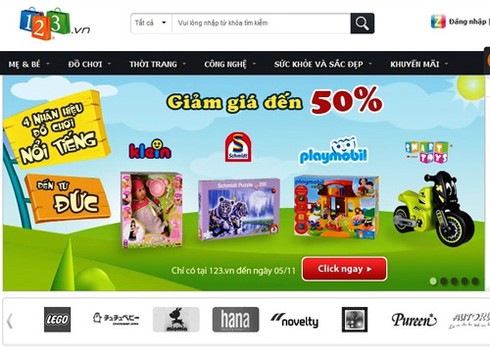 VNG ra mắt website thương mại điện tử 123.vn - ảnh 1