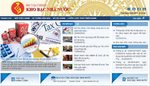 Nhiều trang web giả mạo Cổng tin tức của Kho bạc Nhà nước - ảnh 1