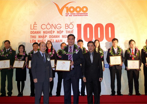 Tổng cục Thuế yêu cầu xóa logo vì không liên quan việc xếp hạng DN V1000 - ảnh 1