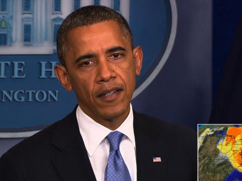 Siêu bão Sandy - Cơ hội vàng cho Tổng thống Obama - ảnh 1