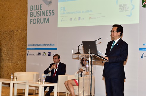 Thủ tướng Nguyễn Tấn Dũng chủ trì khai mạc Diễn đàn kinh tế biển Lisbon - ảnh 1