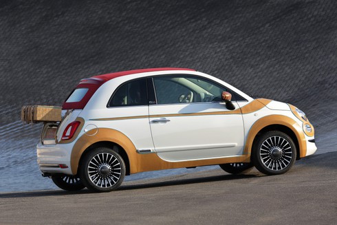 Fiat 500C độc đáo với phiên bản dán da ngoại thất - ảnh 4