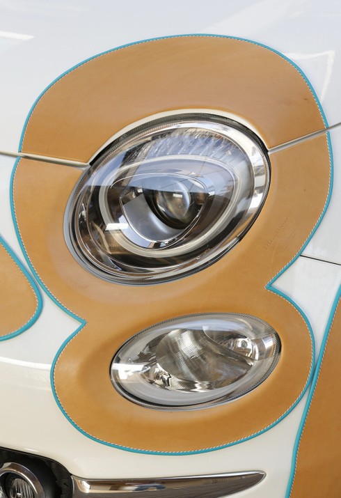 Fiat 500C độc đáo với phiên bản dán da ngoại thất - ảnh 9