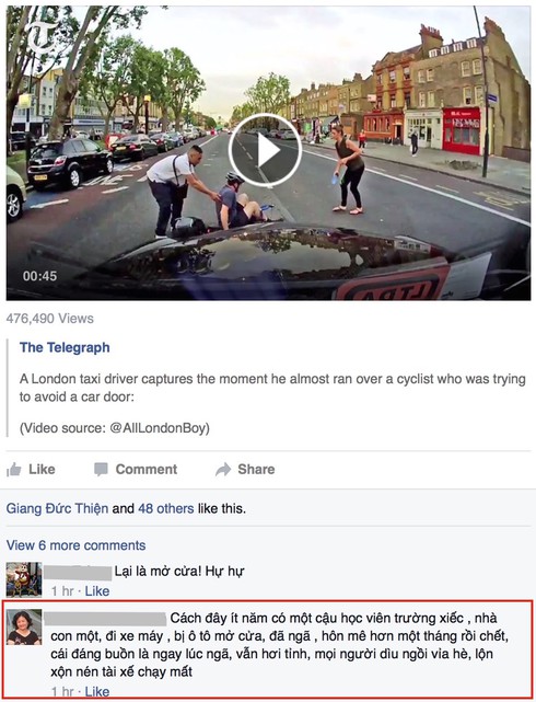 Mở cửa ô tô bất ngờ: Hiểm nguy khôn lường - ảnh 1